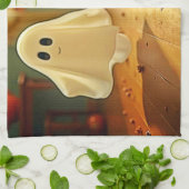 Funny Kitten Spooky Friend Design Geschirrtuch (Gefaltet)