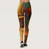 Funny Kitten Spooky Friend Design Leggings (Rückseite)