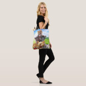 Funny Kittens auf grünem Feld. Tasche (Am Model)