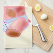 Funny Kittuch mit Baby Hippo Geschirrtuch (Viertel Falte)