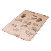 FUNNY KITTY CAT STORIES IN PINK BADEMATTE (Schrägansicht)