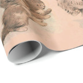 FUNNY KITTY CAT STORIES IN PINK GESCHENKPAPIER (Rolleneckpunkt)