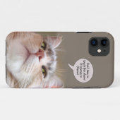 Funny Kitty Handy Gehäuse mit Ihrem Namen Case-Mate iPhone Hülle (Rückseite (Horizontal))