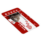 Funny Kitty Nurse. Geschenk für Krankenschwestern Magnet (Rechte Seite)