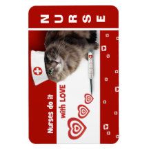 Funny Kitty Nurse. Geschenk für Krankenschwestern