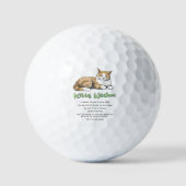 Funny Kitty Wisdom Golfball (Vorderseite)