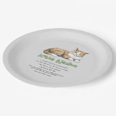 Funny Kitty Wisdom Pappteller (Schrägansicht)