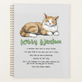Funny Kitty Wisdom Planer (Vorderseite)