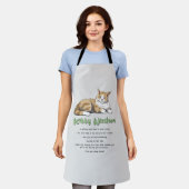 Funny Kitty Wisdom Schürze (Getragen)