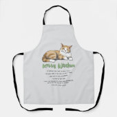 Funny Kitty Wisdom Schürze (Vorderseite)