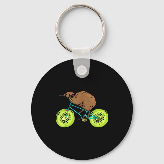 Funny Kiwi Biker Cycling Gift New Zealand  Schlüsselanhänger (Vorderseite)