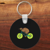 Funny Kiwi Biker Cycling Gift New Zealand  Schlüsselanhänger (Vorderseite)