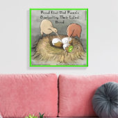 Funny Kiwi Bird Partys & Fruit Canvas Print Leinwanddruck (Insitu (Wohnzimmer))