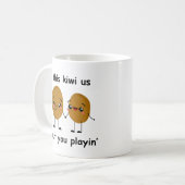 Funny Kiwi Kaffeetasse (Vorderseite Links)