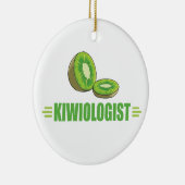 Funny Kiwi Lover Keramikornament (Rechts)
