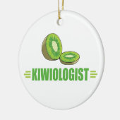 Funny Kiwi Lover Keramikornament (Links)