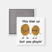 Funny Kiwi Magnet (Vorderseite/Rückseite)