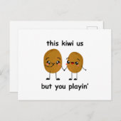Funny Kiwi Postkarte (Vorne/Hinten)