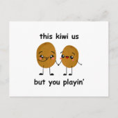 Funny Kiwi Postkarte (Vorderseite)