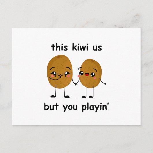 Funny Kiwi Postkarte (Vorderseite)