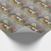 Funny Kiwi Vögel geben ihre Früchte ab Geschenkpapier (Ecke)