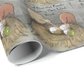 Funny Kiwi Vögel geben ihre Früchte ab Geschenkpapier (Rolleneckpunkt)
