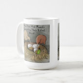 Funny Kiwi Vögel geben ihre Früchte ab Kaffeetasse (Vorderseite Links)