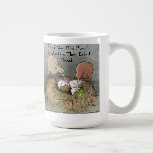 Funny Kiwi Vögel geben ihre Früchte ab Kaffeetasse (Rechts)