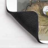Funny Kiwi Vögel geben ihre Früchte ab Mousepad (Ecke)