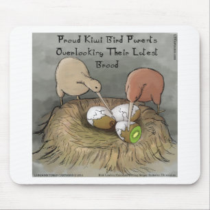 Funny Kiwi Vögel geben ihre Früchte ab Mousepad