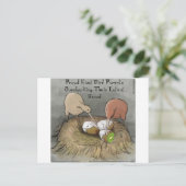 Funny Kiwi Vögel geben ihre Früchte ab Postkarte (Stehend Vorderseite)