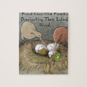 Funny Kiwi Vögel geben ihre Früchte ab Puzzle