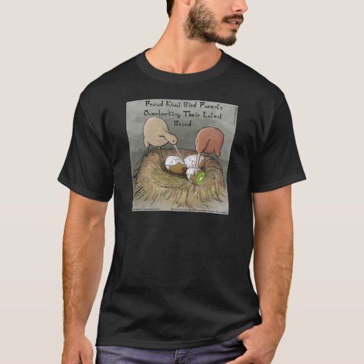 Funny Kiwi Vögel geben ihre Früchte ab T-Shirt (Vorderseite)