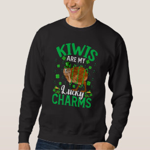 Funny Kiwis sind meine glücklichen Charms Kiwi Bir Sweatshirt
