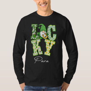Funny Kleeblatt Gnome Luck Para St Patricks Festiv T-Shirt