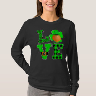 Funny Kleeblatt Grüne Karierte Liebe Zion St Patri T-Shirt