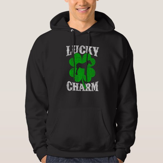 Funny Kleeblatt Leaf Lucky Charm Mule St Patrick's Hoodie (Vorderseite)