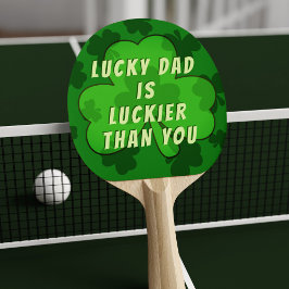 Funny Kleeblatt St Patrick's Day Ping Pong Paddle Tischtennis Schläger