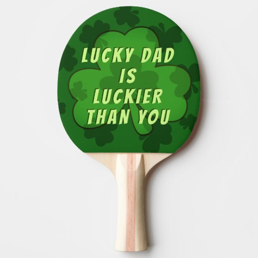 Funny Kleeblatt St Patrick's Day Ping Pong Paddle Tischtennis Schläger (Vorderseite)