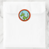 FUNNY KLEINE DINOSAUR MATTE STICKERS (Tasche)