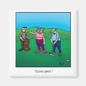 Funny Kleine Geschenk Golf Spaß Magnet (Vorne)