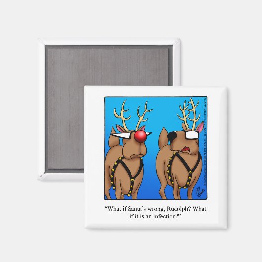 Funny Kleine Geschenk Weihnachts-Spaß Magnet (Vorderseite/Rückseite)