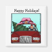 Funny Kleine Geschenk Weihnachts-Spaß Magnet (Vorne)