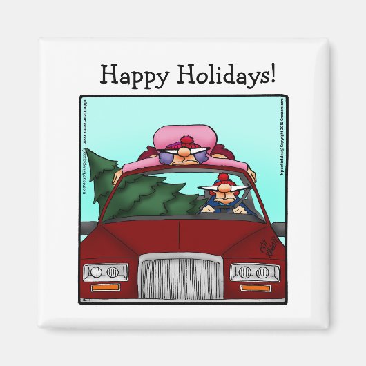 Funny Kleine Geschenk Weihnachts-Spaß Magnet (Vorne)