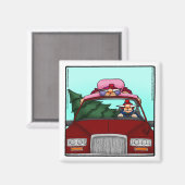 Funny Kleine Geschenk Weihnachts-Spaß Magnet (Vorderseite/Rückseite)