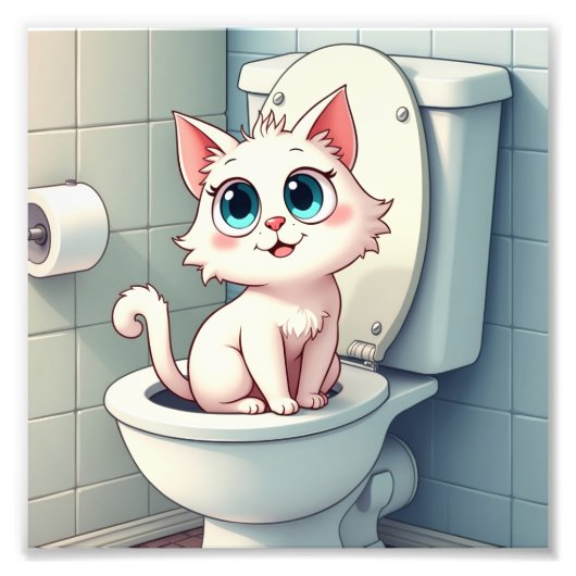 Funny kleine Katze Fotodruck (Vorne)