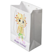 Funny kleiner Ginger Mittlere Geschenktüte (Vorderseite Schrägansicht)