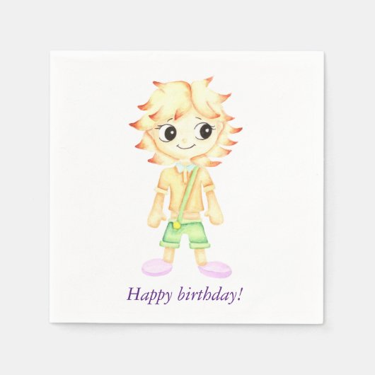 Funny kleiner Ginger Serviette (Vorderseite)