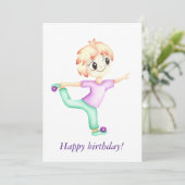 Funny kleiner Ingwerjunge Sportler (Stehend Vorderseite)