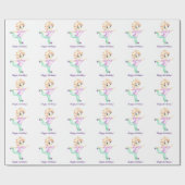 Funny kleiner Ingwerjunge Sportler Geschenkpapier (Flach)